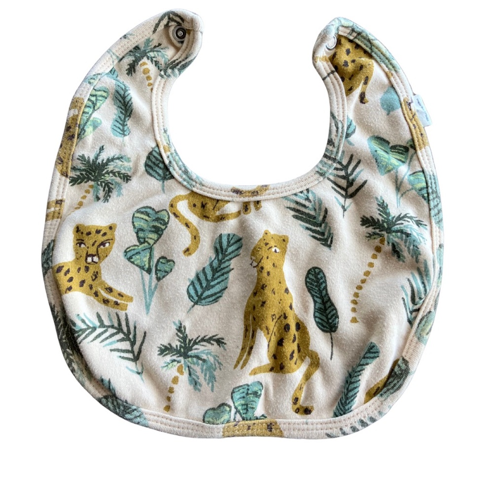 Kate Quinn baby bib jungle print